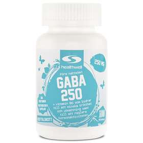 Healthwell Gaba 250mg 100 Kapsler