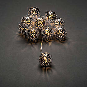 Konstsmide 3129 Boules métalliques 10L 1.8m