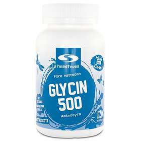 HealthWell Glycin 500 120 Kapslar