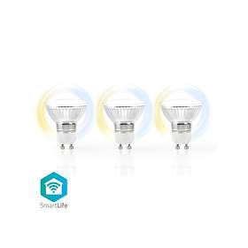 Nedis Smart LED Warm to Cool White 400lm GU10 5W 3-pack (Dimbar)