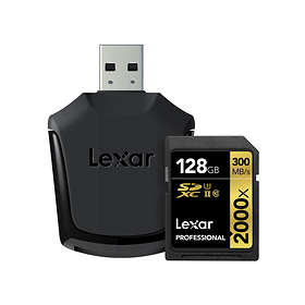 Lexar Professional SDXC Class 10 UHS-II U3 V90 2000x 300/260MB/s 128GB