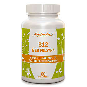 Alpha Plus B12 Vitamin Med Folsyra 60 Tabletter
