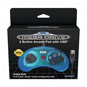 Retro-Bit Sega Mega Drive 6-Button Arcade Pad USB (PC/Mac/PS3/Switch)