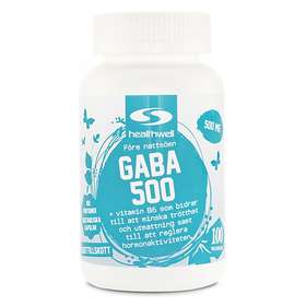 Healthwell Gaba 500mg 100 Kapsler