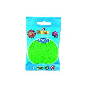 Hama Mini 501-42 Beads (Fluorescent Green)