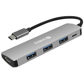 Sandberg USB-C Dock HDMI+3xUSB+PD 100W