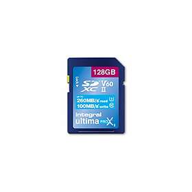 Integral UltimaPro X2 SDXC Class 10 UHS-II U3 V60 260/100MB/s 128GB