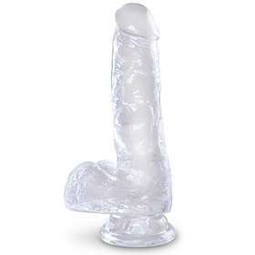 Pipedream King Cock Clear Cock with Balls 6"