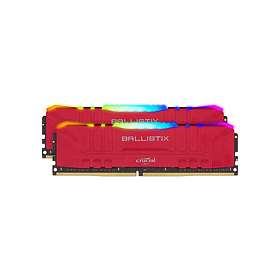 Crucial Ballistix Red RGB LED DDR4 3200MHz 2x8Go (BL2K8G32C16U4RL)