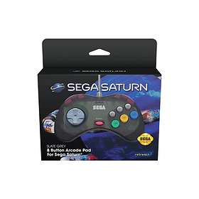 Retro-Bit Sega Saturn 8-Button Arcade Pad 2.4G (PC/Mac/PS3/Switch)