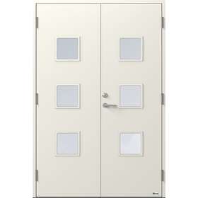 NorDan Parytterdörr Kvadraten 839PG1+3 Glas 19x21