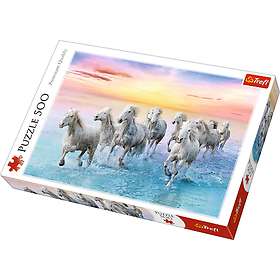Trefl Galopperende hvite hester 500 Brikker