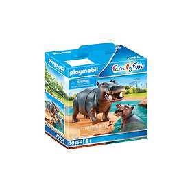 Playmobil Family Fun 70354  Hippopotame Et Son Petit