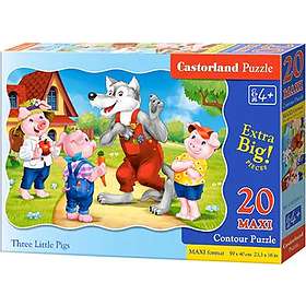 Castorland Tre små grisar 20 Bitar