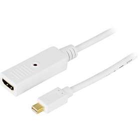Deltaco HDMI - DisplayPort Mini F-M 3m