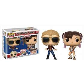 Funko POP! Marvel vs. Capcom MvC Captain Marvel, Chun-Li (2 Pack)