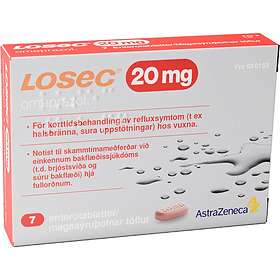 AstraZeneca Losec Omeprazol 20mg 7 Tabletter