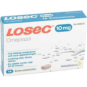 AstraZeneca Losec Omeprazol 10mg 14 Tabletter