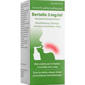 Bertolix 3mg/ml Munhålespray 15ml