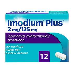 McNeil Imodium Plus 2mg/125mg 12 Tabletter