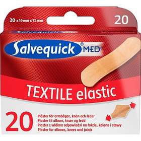 Salvequick Textile Elastic Plaster 20-pack