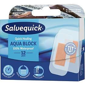 Salvequick Aqua Block Plåster 12-pack
