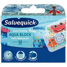 Salvequick Aqua Block Kids Plåster 12-pack