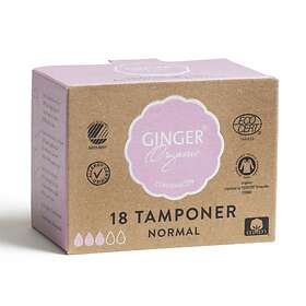 Ginger Organic Normal Tampons (18-pack)