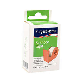 Norgesplaster Scanpor Microporous Dispenser Tape 2.5x1000cm 10-pack