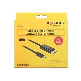 DeLock 4K 60Hz USB C - DisplayPort 3m
