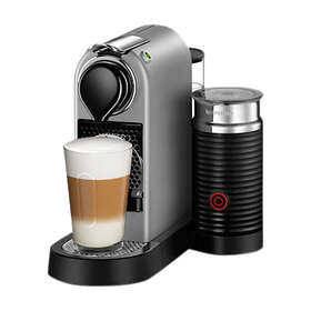 Cafetera monodosis 19 bares, preparación manual cappuccino, modo ahorro energía color crema DeLonghi Nespresso Citiz & Milk White EN265CWAE 