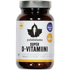 Puhdistamo Super D-vitamin 100mg 60 Kapselit