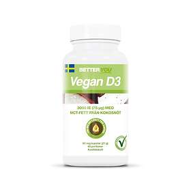 Better You Vegan D3 3000 IE + MCT 60 Kapslar