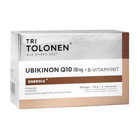 Tri Tolonen Ubikinon Q10 100mg + B-Vitamiini 180 Kapselit