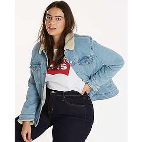 Levi's Crop Sherpa Trucker Jacket (Dame)