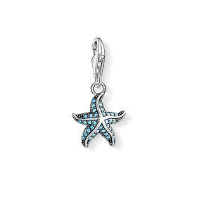 Thomas Sabo Starfish Blue Zirconia Pendant Berlock (Women's)