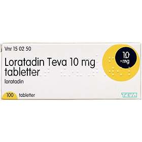 Teva Pharmaceuticals Loratadine 10mg 100 Tabletter