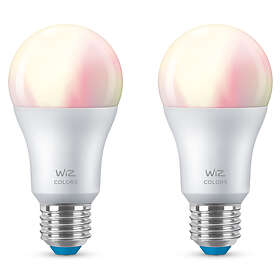 WiZ Smart LED Colors A60 806lm 2200-6500K E27 8W 2-pack