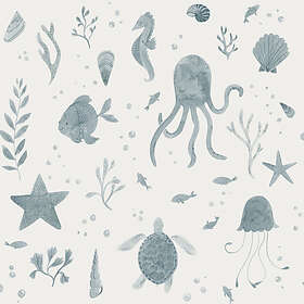 Sandberg Wallpaper Della Ocean Blue (243-36)