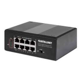 Intellinet 8-Port Gigabit Ethernet PoE+ Switch with PoE Passthrough (561624)