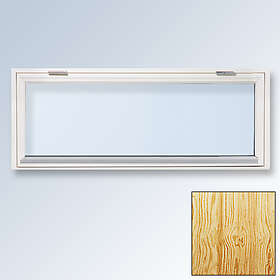 Outline DF1 Överkantshängt Fönster Obehandlat Trä 1-Luft 2-Glas 120x70cm