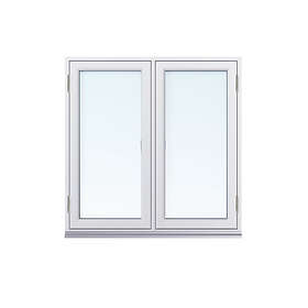 SP Fönster Stabil Sidohängt Trä 2-Luft 3-Glas 120x120cm