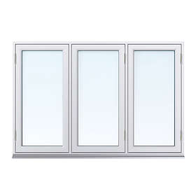 SP Fönster Stabil Sidohängt Trä 3-Luft 3-Glas 160x110cm