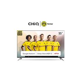 CHIQ 50 Pouces 4K QLED Smart TV, UHD Wide Color Gamut avec HDR, télécommande  à Commande vocale, Chromecast intégré, Dolby Audio, DBX-TV, Bluetooth 5.0,  Wi-FI Double Bande, U50QM8E Modèle 2023 en destockage