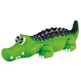 green crocodile dog toy