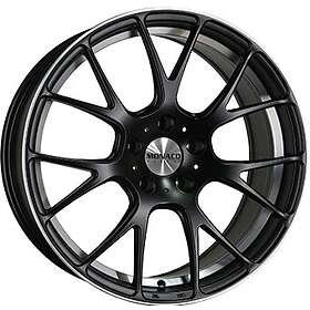 Monaco Mirabeau Matt Black Polished 8x18 5/112 ET45 CB73.1