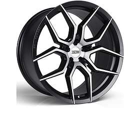 3SDM 0.50 Spin Forged Matt Black Brushed Face 10.5x20 5/112 ET19 CB73.1