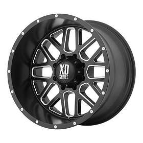 KMC XD820 Satin Black Milled 12x20 8/165.1 ET-44 CB125.5