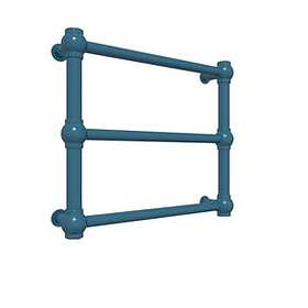 Duschbyggarna Retro El 430x504 (Azurblå)