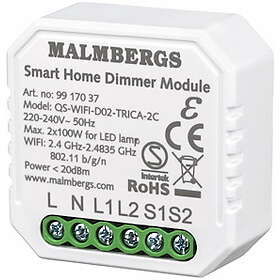 Malmbergs Smart Home Dimmer Module 2-Kanal
